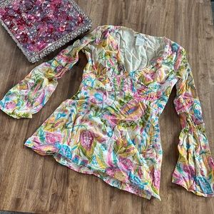 laundry by shelli segal zipper blouse